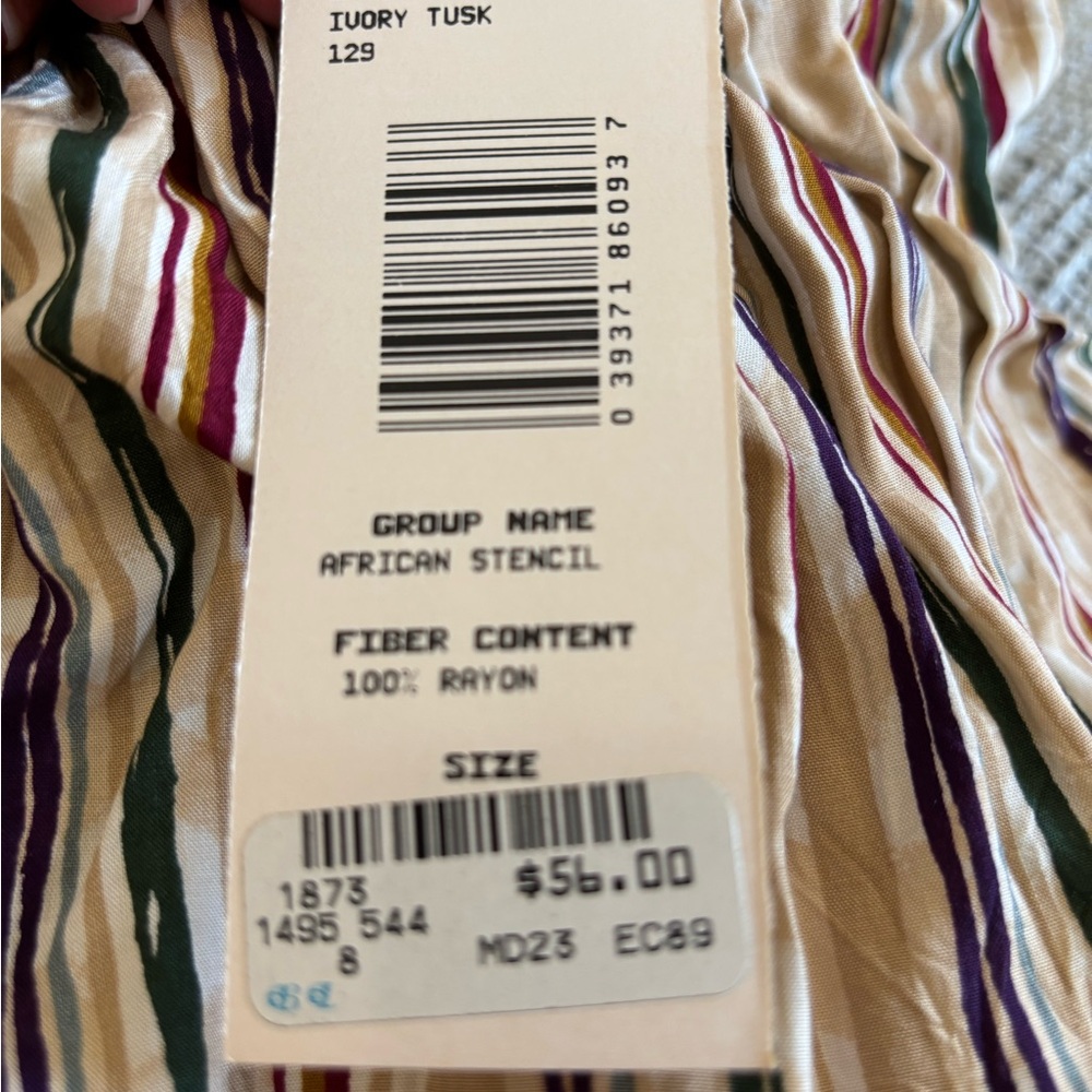 Chaus Striped Multicolor Bohemian Skirt Size 10 NWT - Picture 5 of 5